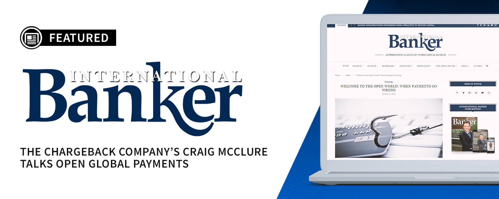 Craig McClure Featured on International Banker