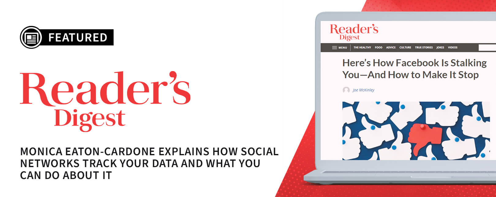 Monica Discusses Facebook Data Mining with Reader’s Digest