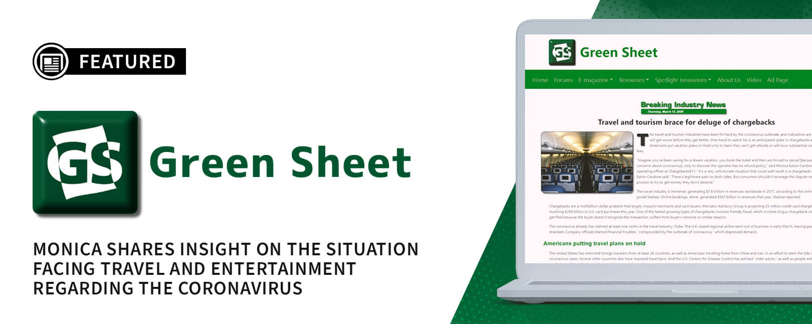 Chargebacks911® Exec Discusses Virus Impact for The Green Sheet