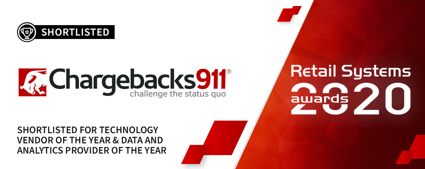 Chargebacks911® Selected for “Technology Vendor” & “Data and Analytics Provider” of the Year!