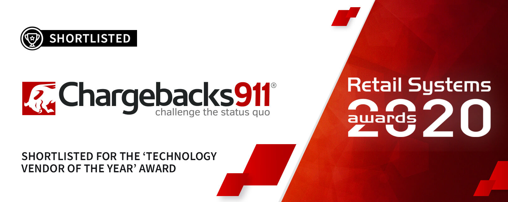 Chargebacks911® Recognized for “Technology Vendor of the Year”!