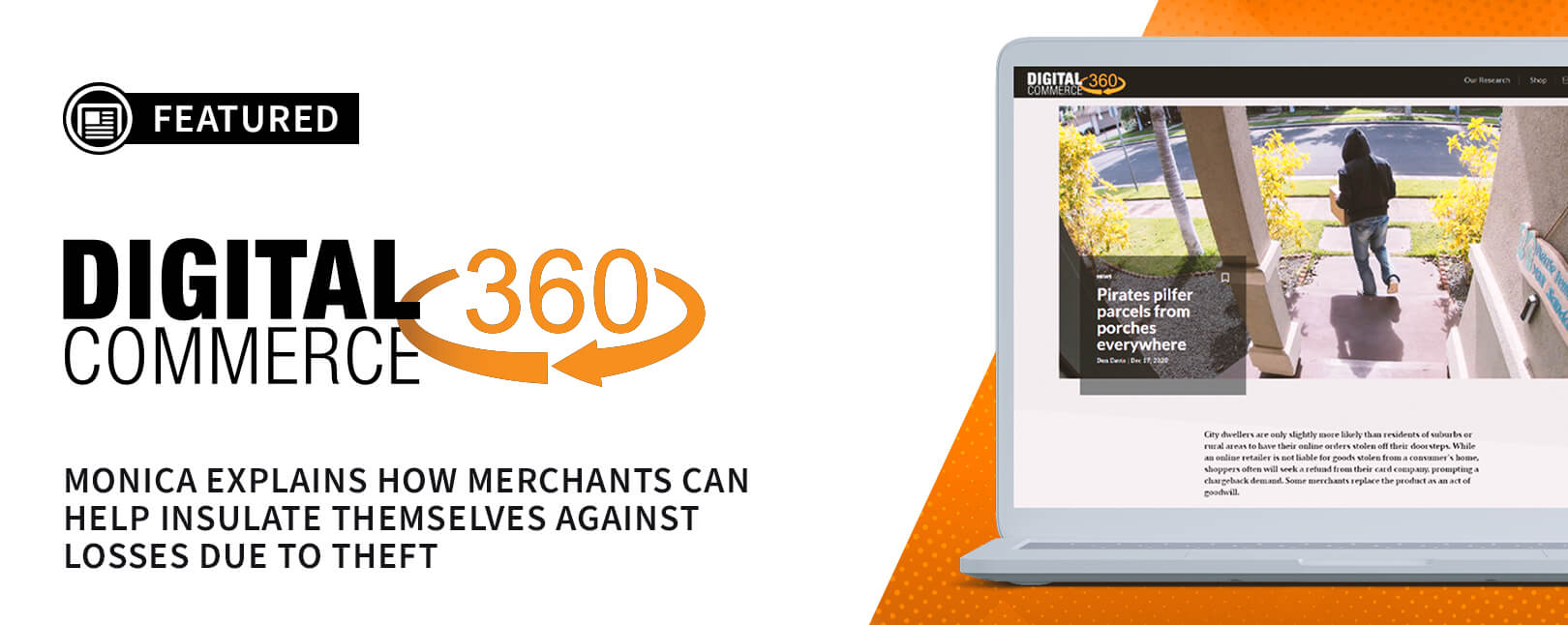 Chargebacks911® COO Comments on Porch Piracy for Digital Commerce 360