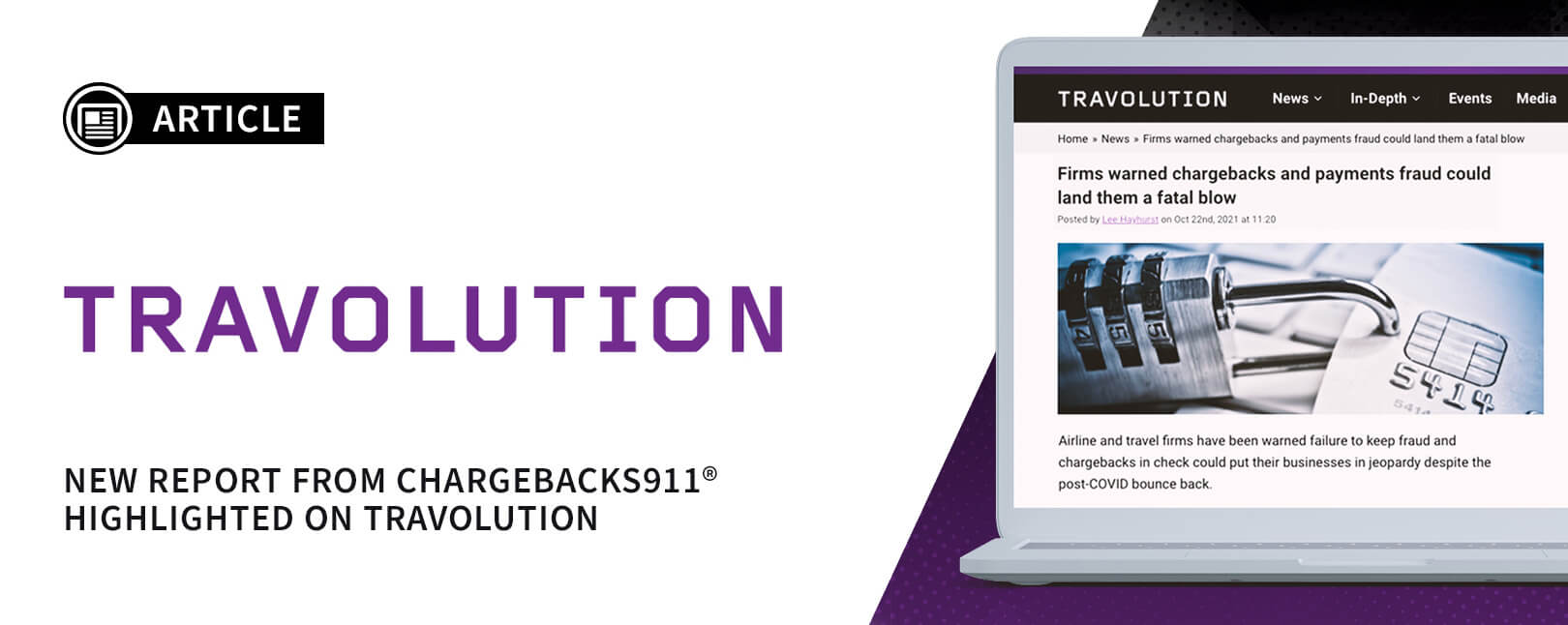 New Report From Chargebacks911® Highlighted on Travolution