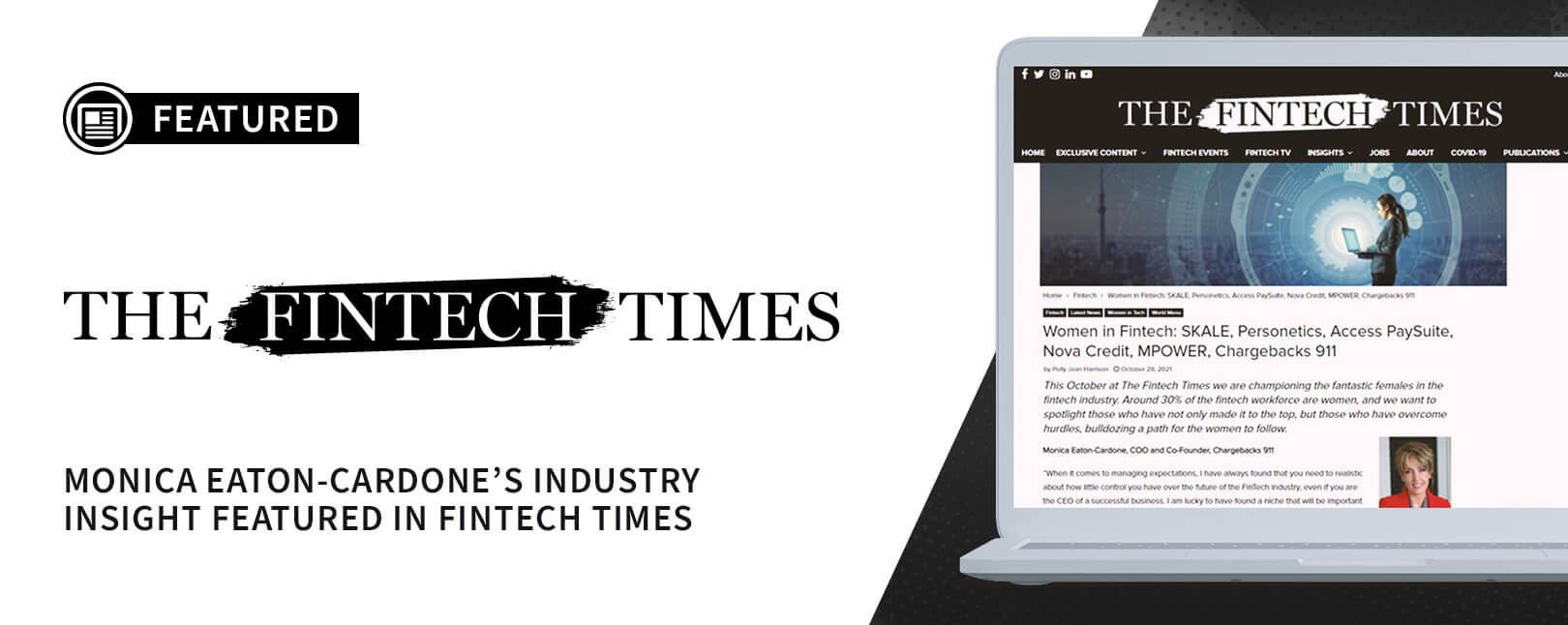 Monica Eaton's Industry Insight Featured in Fintech Times