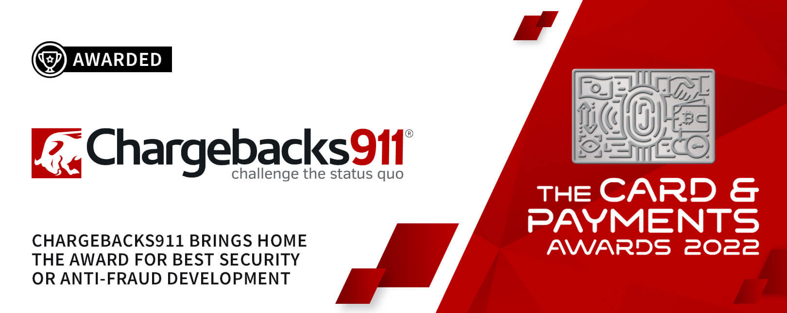 Chargebacks911® Named “Best Security or Anti-Fraud Development” of 2023!