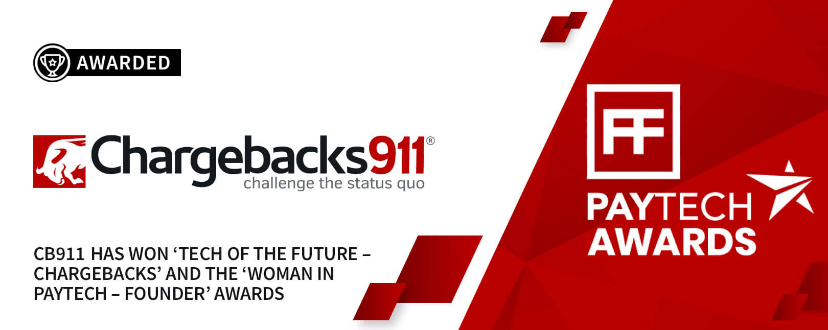 Chargebacks911® Wins “Tech of the Future” for 2023!